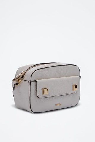 Sac bandoulière en cuir de veau Afrodite S - Gris