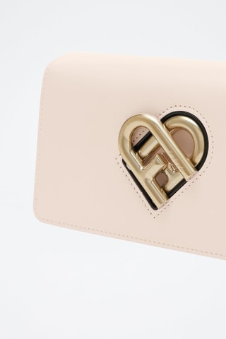 Sac bandoulière en cuir de veau My Joy Mini - Rose poudré