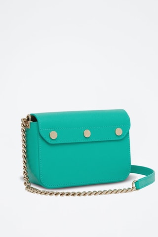 Sac bandoulière en cuir de veau Metropolis Mini - Vert