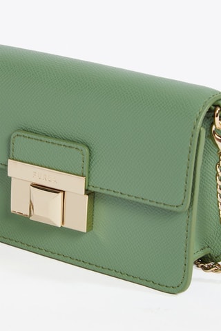 Sac bandoulière en cuir de veau Venere - Vert d’eau