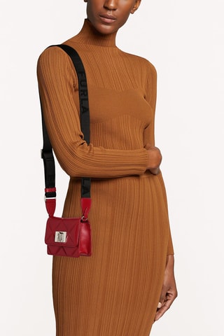 Sac bandoulière en cuir de veau 1927 S - Bordeaux