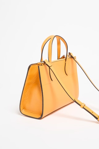 Sac bandoulière en cuir Afrodite - Curcuma