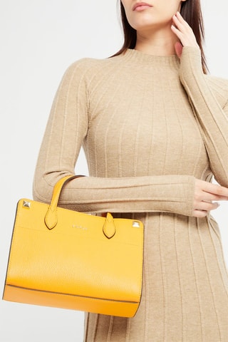 Sac bandoulière en cuir Afrodite - Curcuma