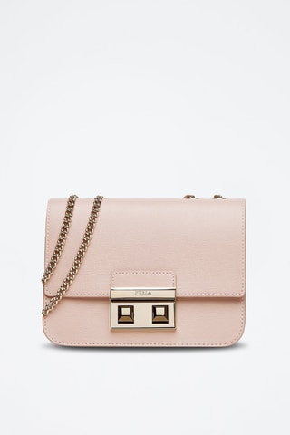 Sac bandoulière en cuir Bella - Rose