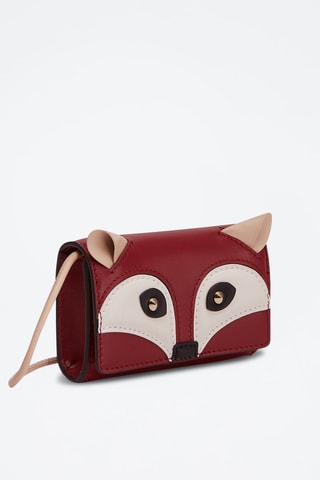 Sac bandoulière en cuir Allegra Fox - Bordeaux
