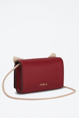 Sac bandoulière en cuir Allegra Fox - Bordeaux