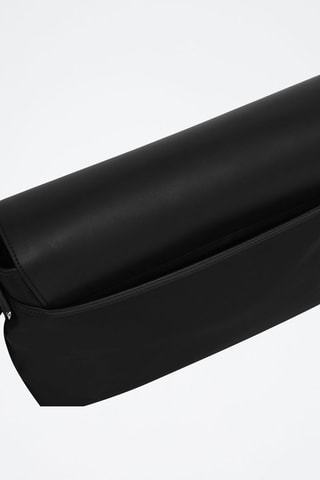 Sac bandoulière en cuir Technical - Noir