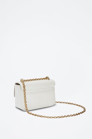 Sac bandoulière en cuir de veau Metropolis - Blanc