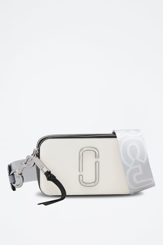 Sac bandoulière en cuir The Snapshot - Blanc et noir