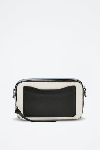 Sac bandoulière en cuir The Snapshot - Blanc et noir