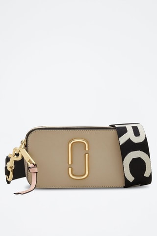 Sac bandoulière en cuir The Snapshot - Kaki et beige