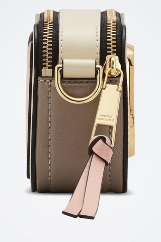 Sac bandoulière en cuir The Snapshot - Kaki et beige