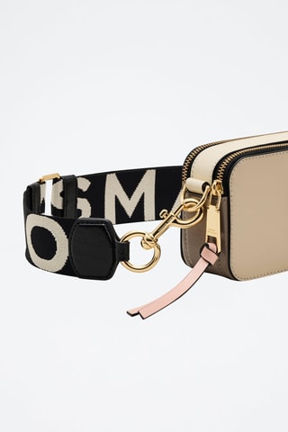 Sac bandoulière en cuir The Snapshot - Kaki et beige