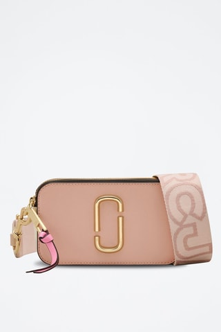 Sac bandoulière en cuir The Snapshot - Rose et jaune