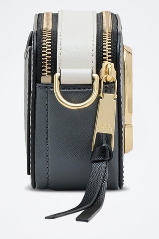 Sac bandoulière en cuir The Snapshot - Noir et blanc