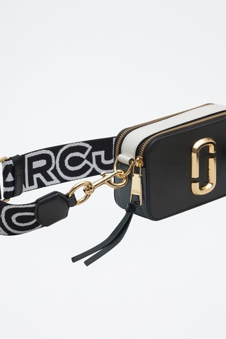 Sac bandoulière en cuir The Snapshot - Noir et blanc