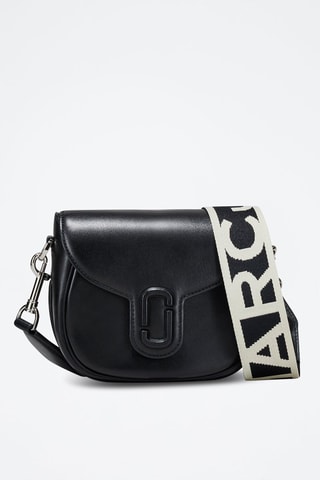 Sac bandoulière en cuir The Saddle Bag - Noir