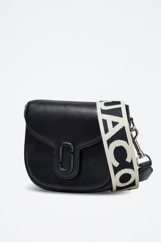 Sac bandoulière en cuir The Saddle Bag - Noir