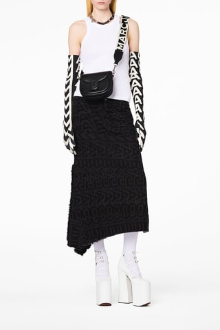 Sac bandoulière en cuir The Saddle Bag - Noir