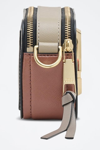 Sac bandoulière en cuir The Snapshot - Gris et marron