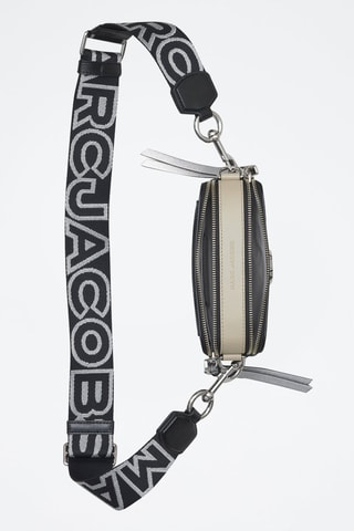 Sac bandoulière en cuir The Snapshot - Gris et argenté