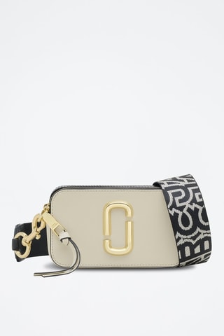 Sac bandoulière en cuir The Snapshot - Beige et noir