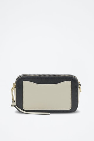 Sac bandoulière en cuir The Snapshot - Beige et noir