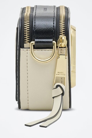 Sac bandoulière en cuir The Snapshot - Beige et noir