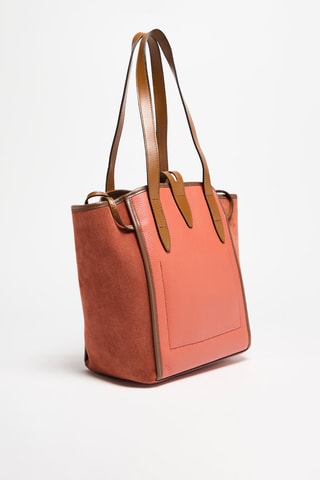 Cabas en cuir Net - Camel