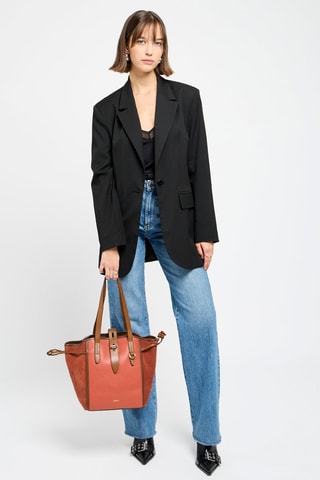 Cabas en cuir Net - Camel