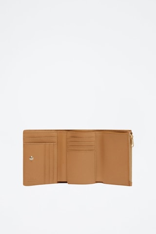 Portefeuille en cuir de veau Circe M - Camel