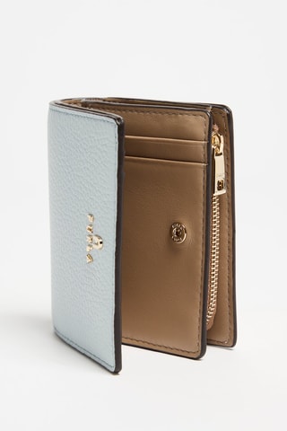 Portefeuille en cuir Camelia - Ciel