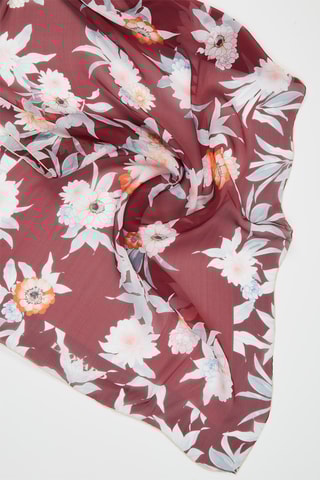 Echarpe en soie Marcia - Bordeaux