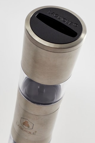 Moedor de sal e pimenta manual em aço inoxidável