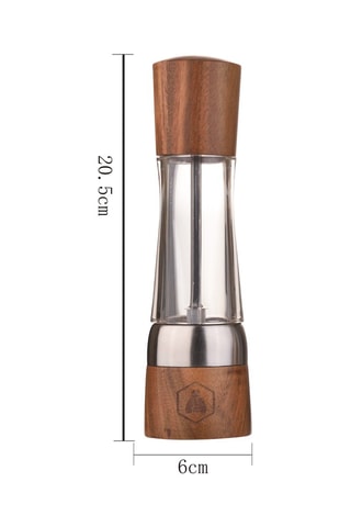 2 moinhos de pimenta e sal em madeira de acácia