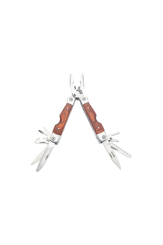 Alicate multifunções em madeira de pakka e aço inoxidável