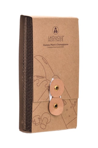 Faca para cogumelos em aço inoxidável e madeira de pakka Heritage - 7 e 5,5 cm