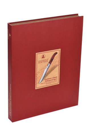 Coffret Heritage - 6 facas para bife de madeira de nogueira e aço inoxidável