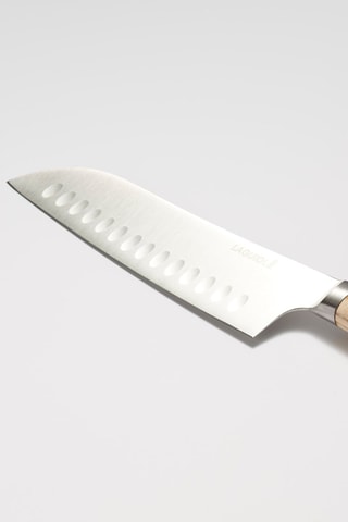 Faca Santoku em freixo e aço inoxidável - 33 cm