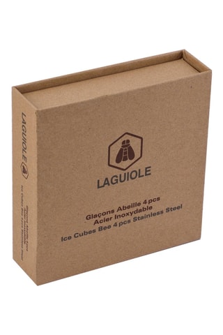 4 cubos de gelo Abeille em aço inoxidável