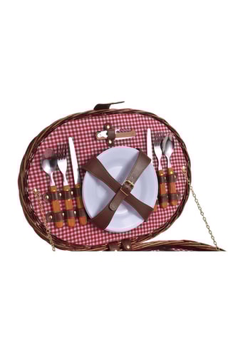 Cesto de piquenique para 2 pessoas - 12 peças