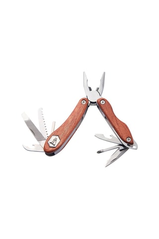 Alicate multifunções em madeira de rosa e aço inoxidável