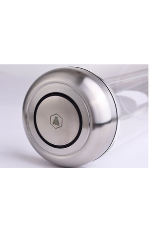 2 frascos de conservação em vidro de borosilicato e aço inoxidável - 900 e 1500 ml