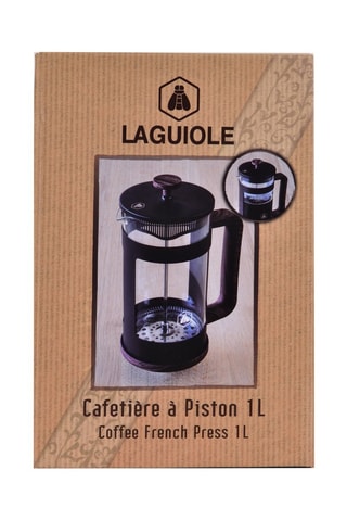 Cafeteira com pistão em vidro borossilicato - 1 l