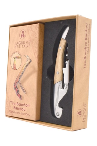 Saca-rolhas em bambu