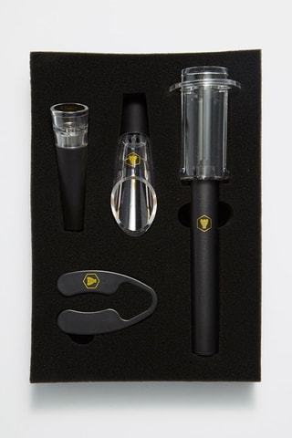 Coffret saca-rolhas de pressão de ar e acessórios - 4 peças