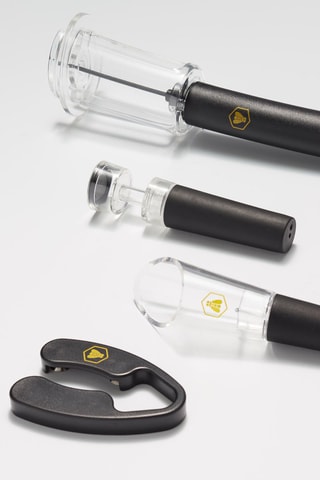 Coffret saca-rolhas de pressão de ar e acessórios - 4 peças