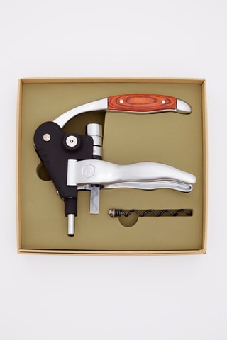 Saca-rolhas com alavanca em pakka