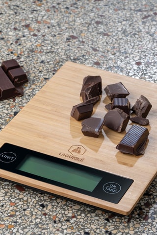 Balança de cozinha eletrónica em bambu - Até 5 kg