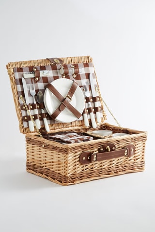 Cesto para piquenique em vime 2 pessoas